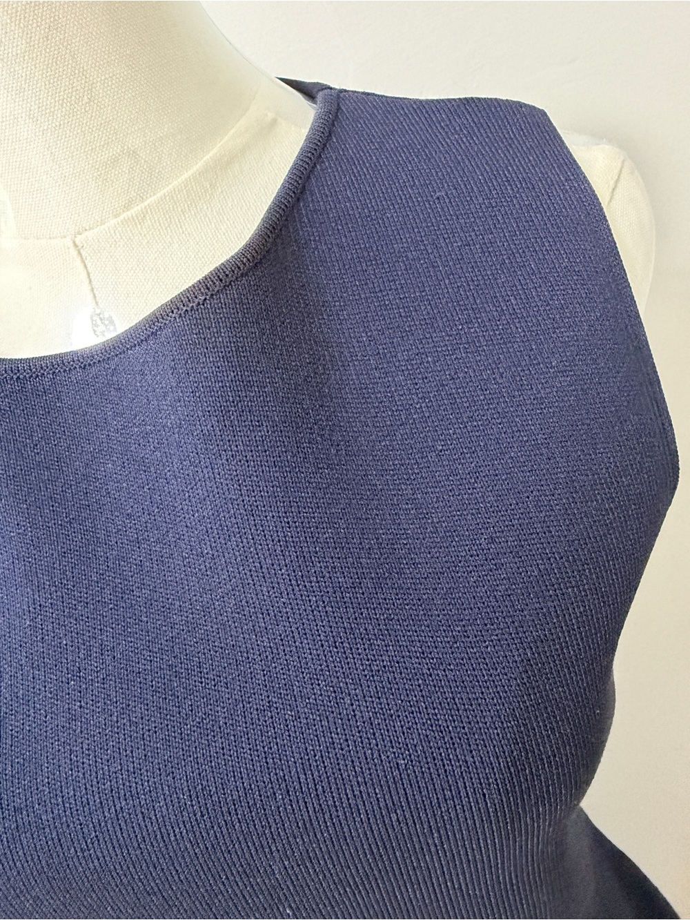 Zara NWT Navy Blue Sleeveless Maxi Dress with Pleated Skirt – Size Large - Picture 4 of 5